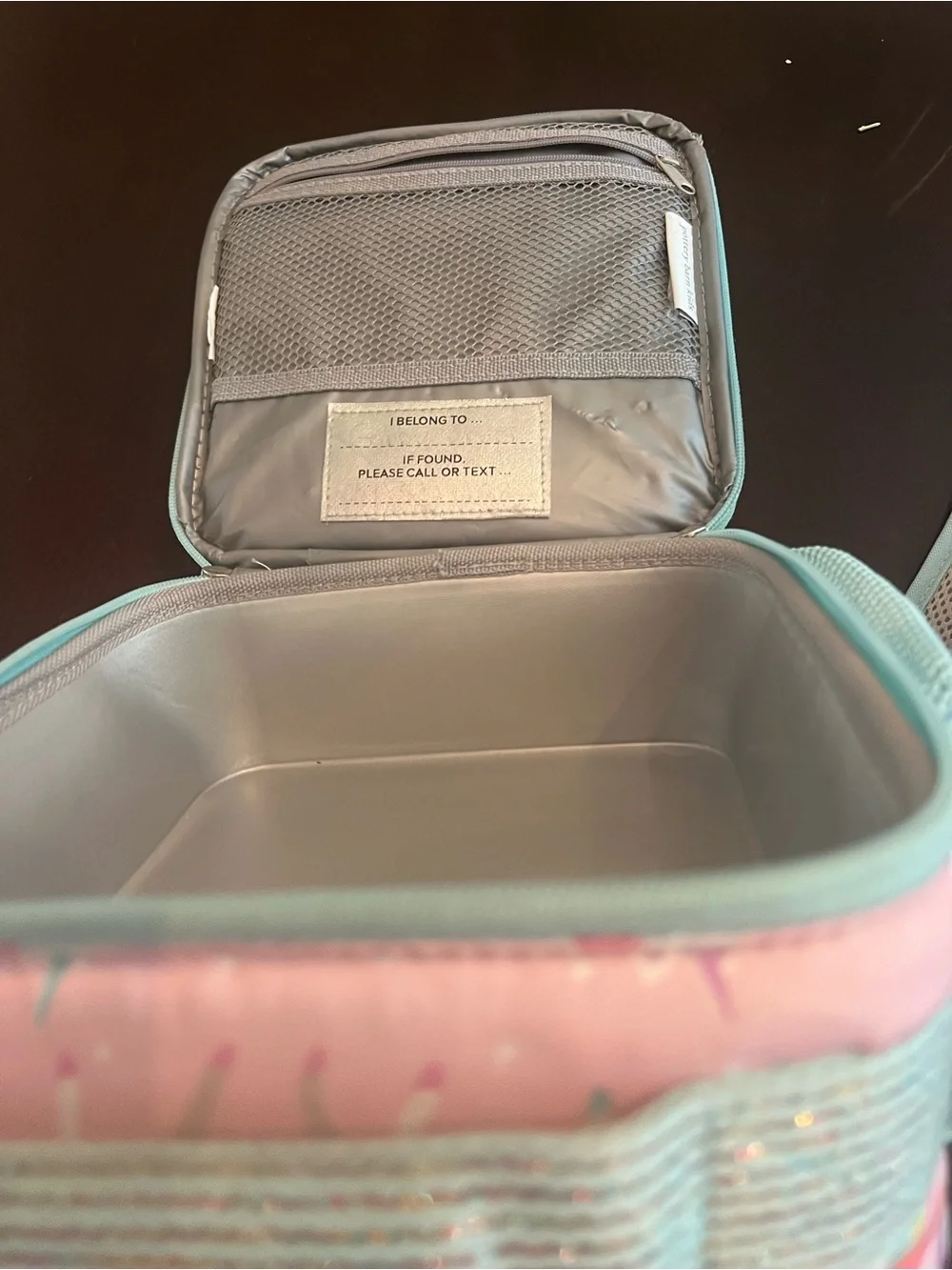 Pottery Barn Kids Pink Unicorn Backpack with Mint Trim